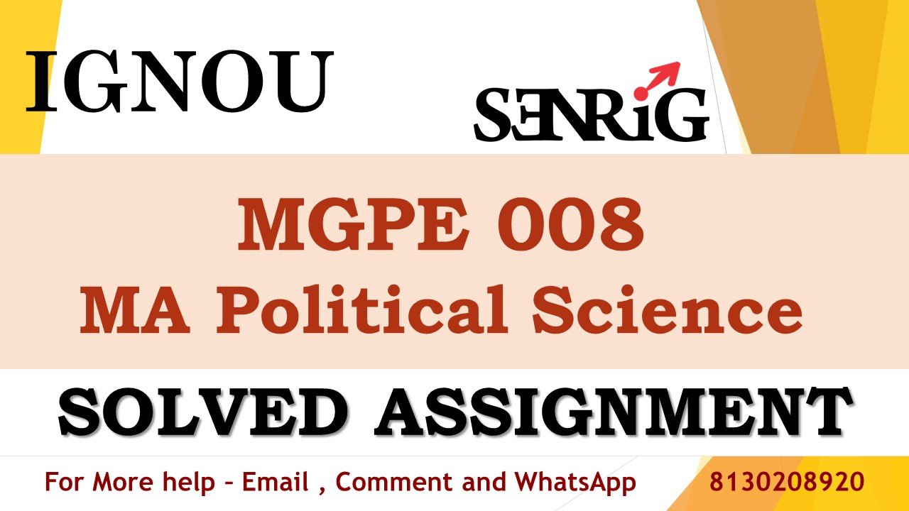 MGPE 008 Gandhian Approach to Peace and Conflict Resolution Solved Assignment 2023-24