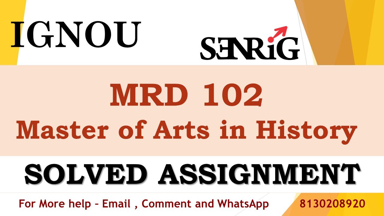MRD 102 Rural Development Programmes Solved Assignment 2023-24