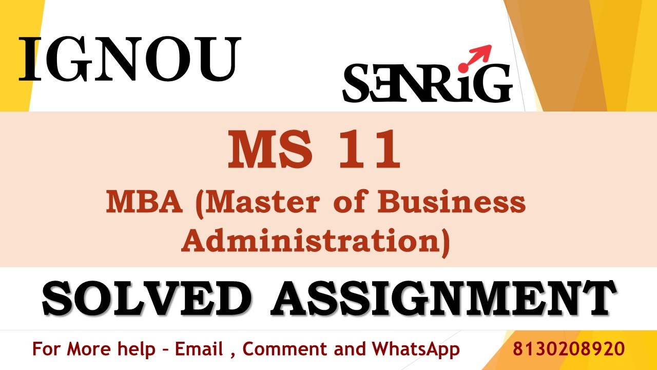MS 11 Strategic Management Solved Assignment 2023-24