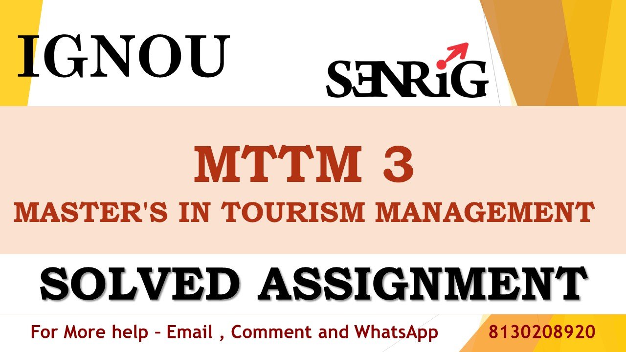 MTTM 3 Managing Personnel In Tourism Solved Assignment 2023-24