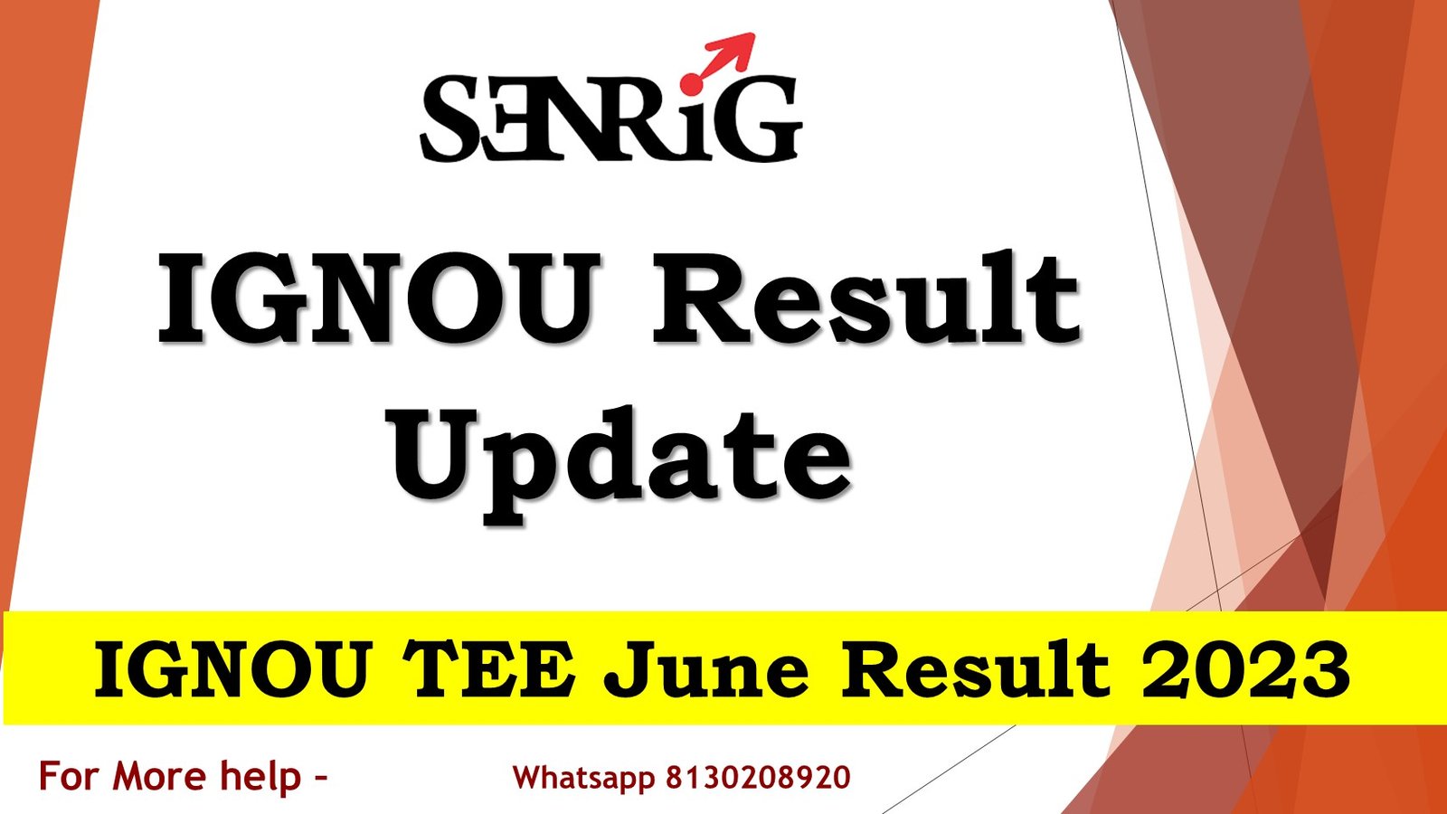 Ignou result update 2023