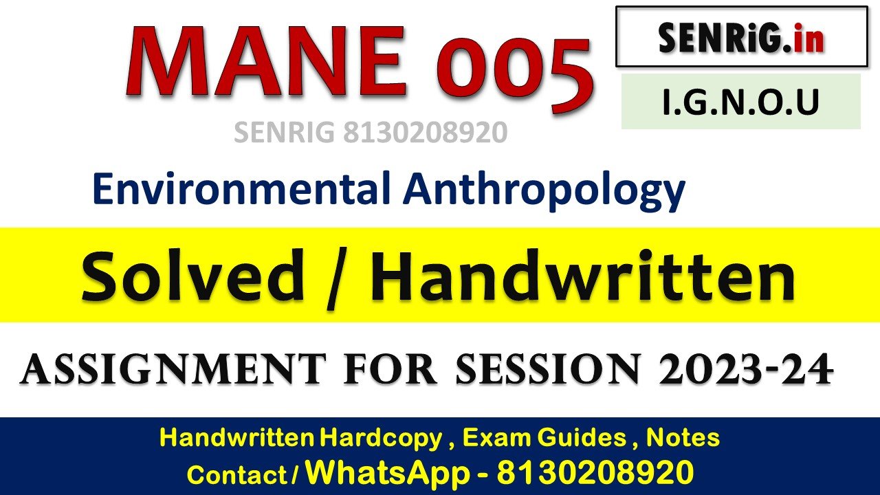 Free ignou mane 005 solved assignment pdf