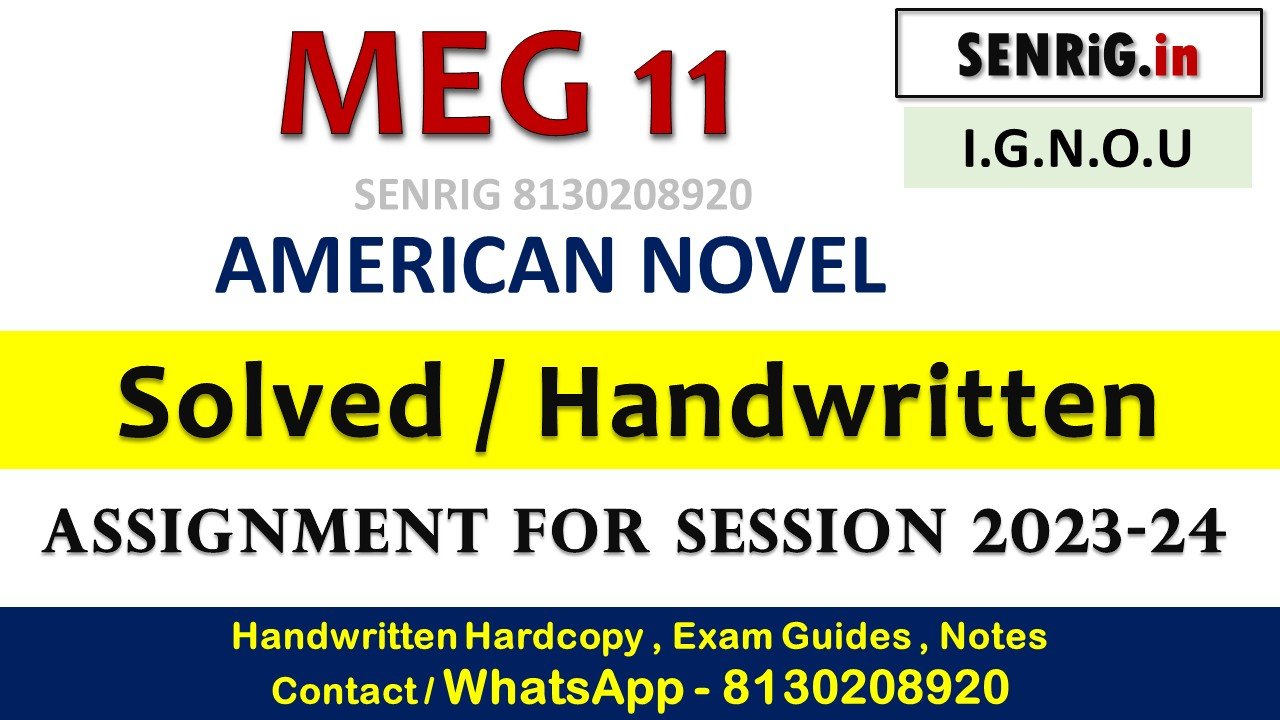 Free ignou meg 11 solved assignment pdf download; meg 11 assignment 2023-24; meg 11 assignment 22 23; ignou assignmen; meg 11 solved assignment 2022-23 pdf; meg-11 previous year question paper; meg 10 solved assignment 2023-24; meg 17 solved assignment 2022-23