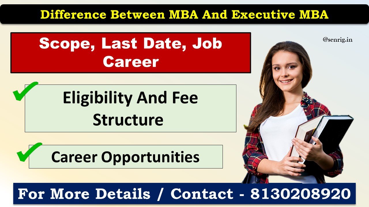 Difference Between MBA And Executive MBA