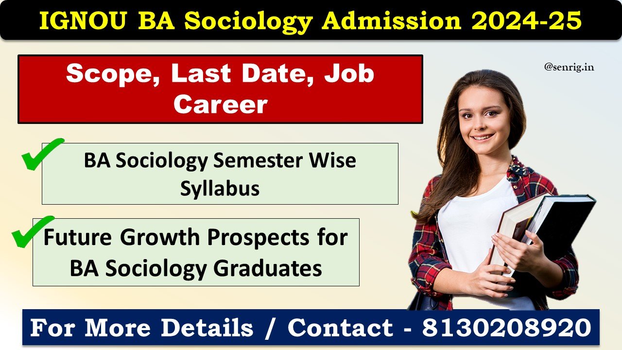 IGNOU BA Sociology Admission 202425