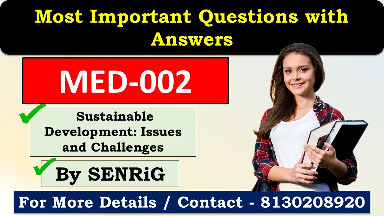 (IGNOU) MED-002 Most Important Questions with Answers English Medium