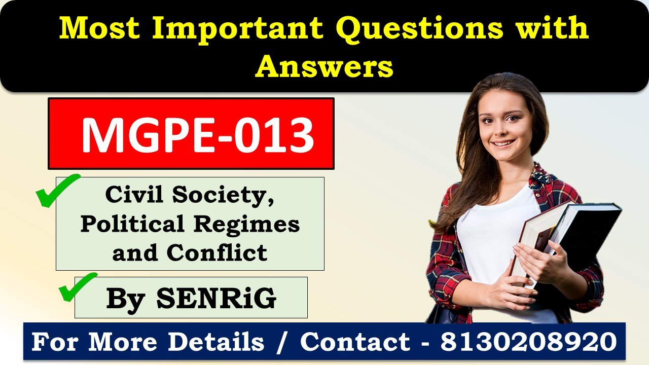 (IGNOU) MGPE-013 Important Questions with Answers English Medium