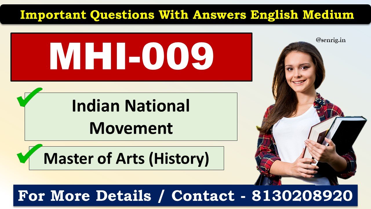 IGNOU MHI-009 Important Questions with answers English Medium