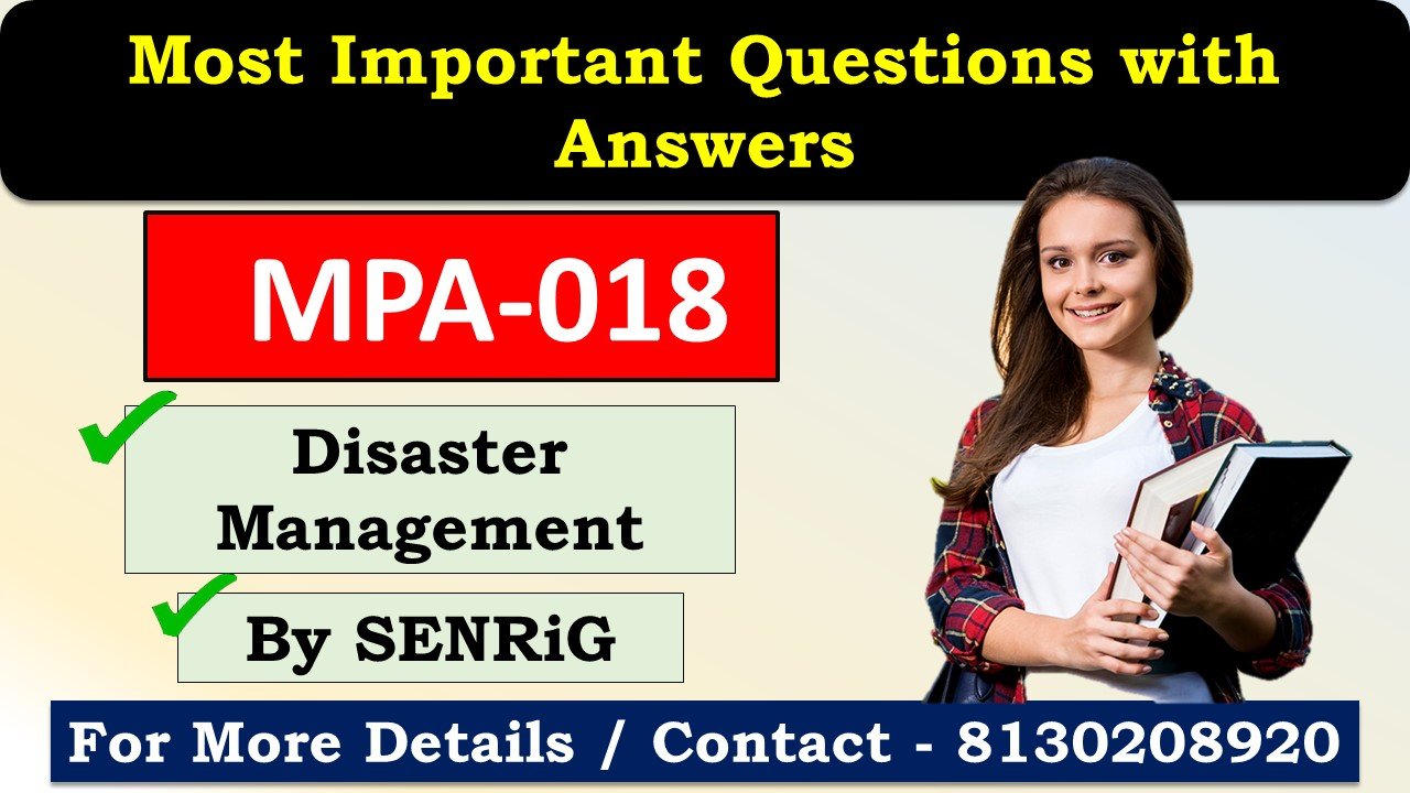 (IGNOU) MPA-018 Important Questions with Answers English Medium