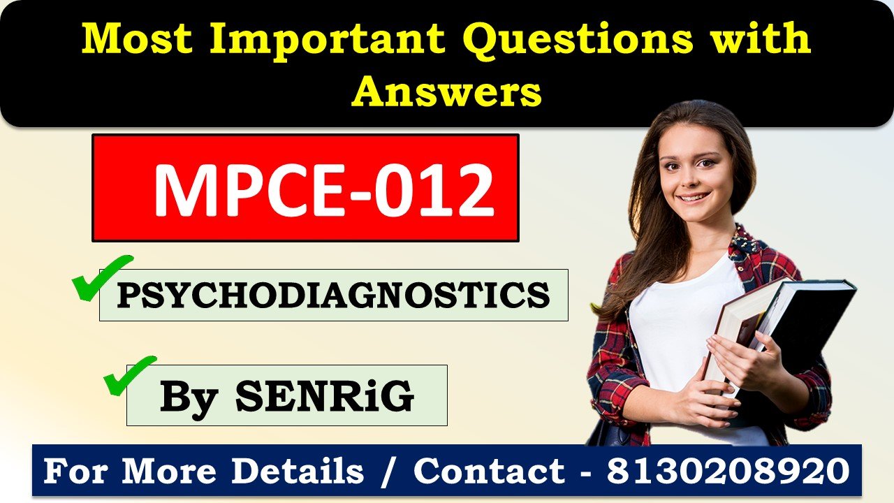 (IGNOU) MPCE-012 Important Questions with Answers English Medium