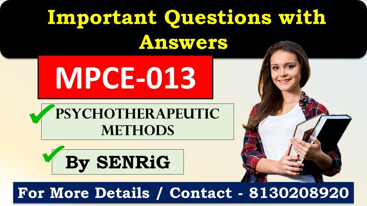 (IGNOU) MPCE-013 Important Questions with Answers English Medium