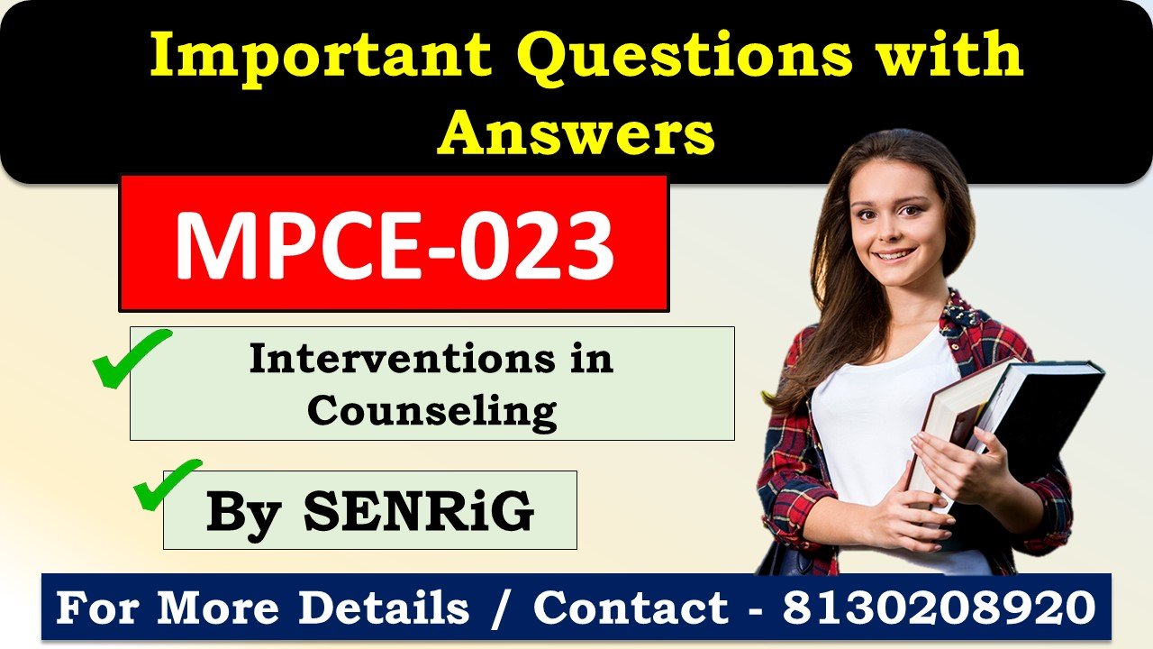 (IGNOU) MPCE-023 Important Questions with Answers English Medium
