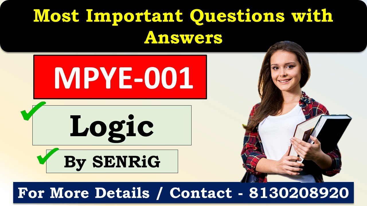 (IGNOU) MPYE-001 Important Questions with Answers English Medium