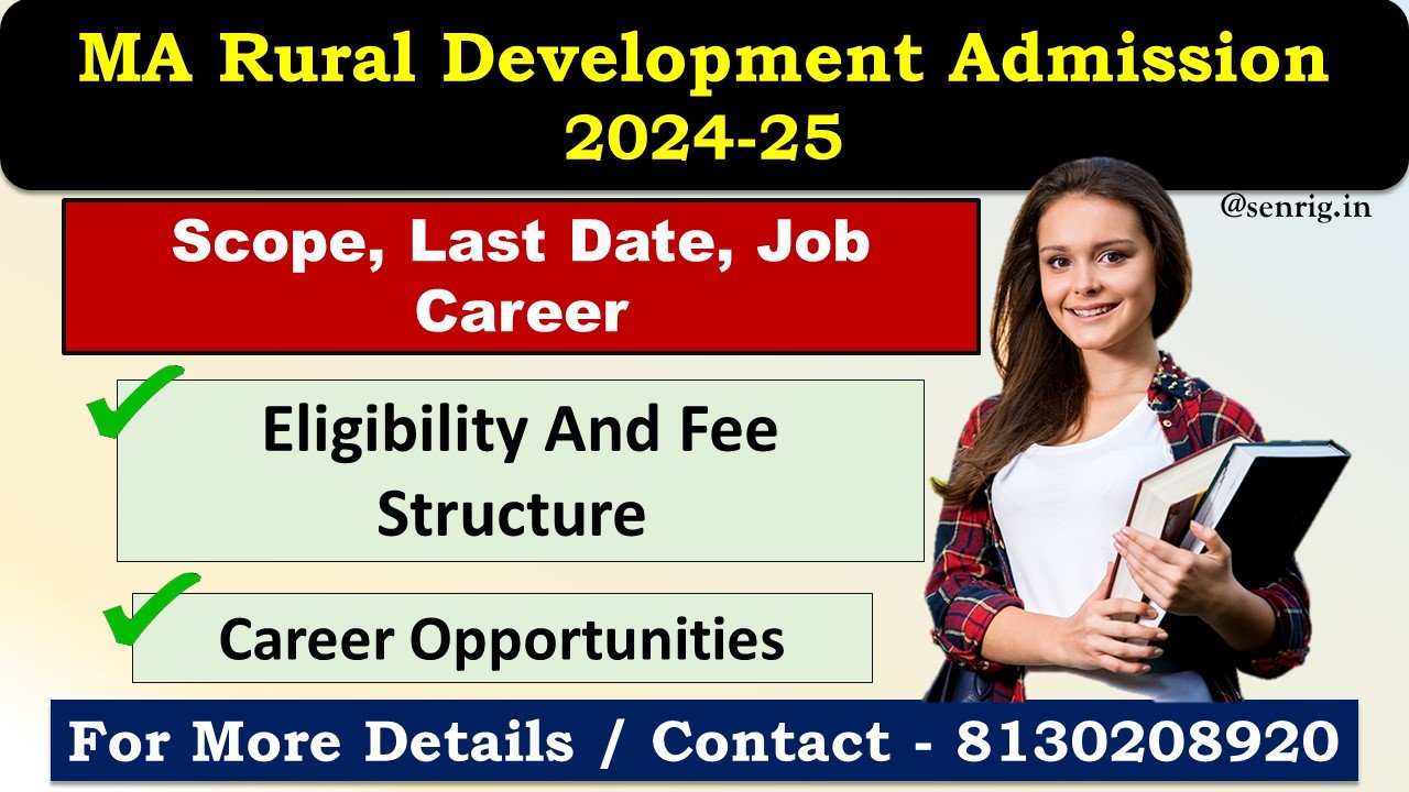 MA Rural Development Admission 2024-25