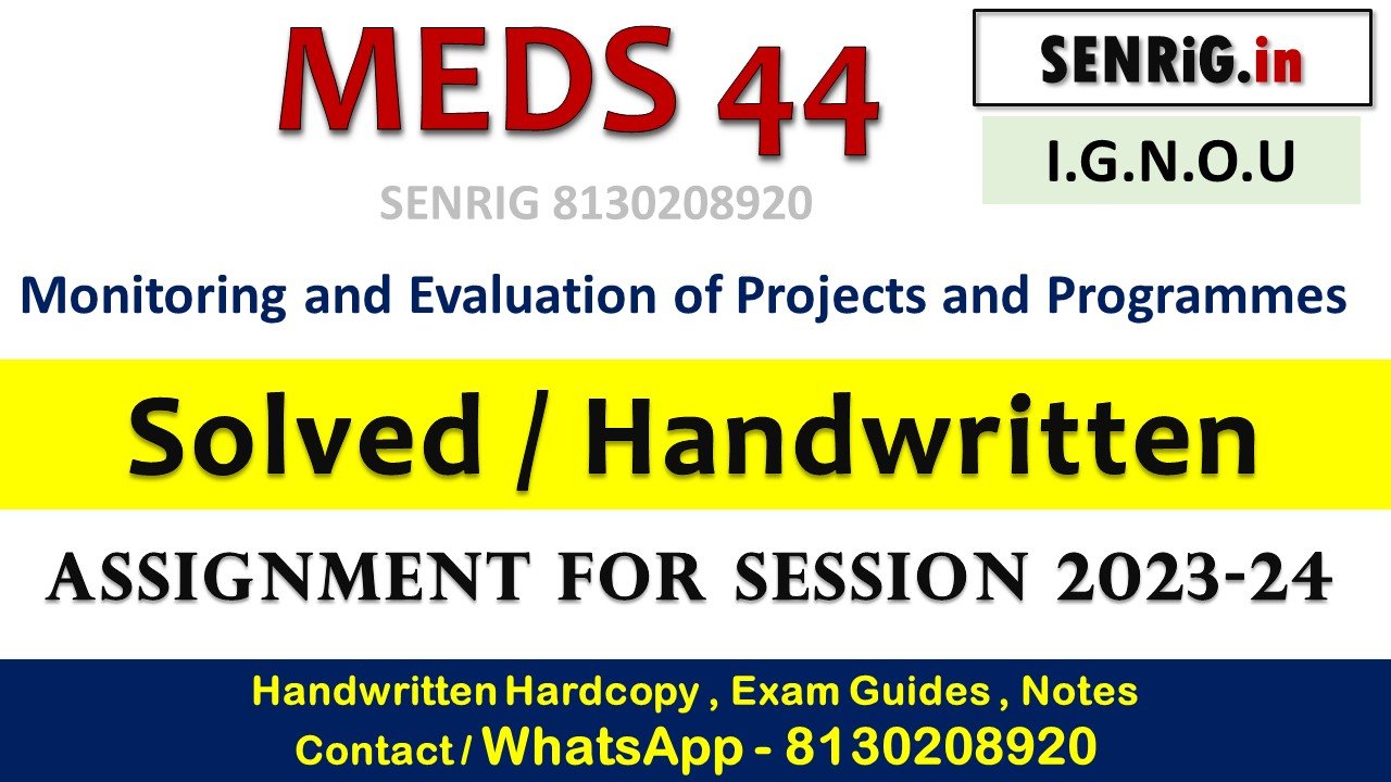Free ignou meds 44 so pdf; ignou pgdupdl study material; medse-046 study material; meds-041; ignou urban planning pdf; measurement ignou; project formulation ignou; ignou project management