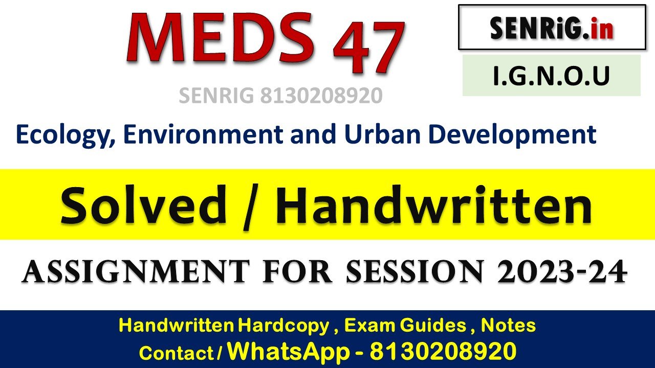 Free ignou meds 47 solved assignment pdf download; Free ignou meds 47 solved assignment pdf; ignou ma history solved assignment free download pdf; ignou solved assignment price; mmpc 015 solved assignment free download pdf; ignou bag solved assignment free download; ignou solution hub; ignou m.com assignment answers free
