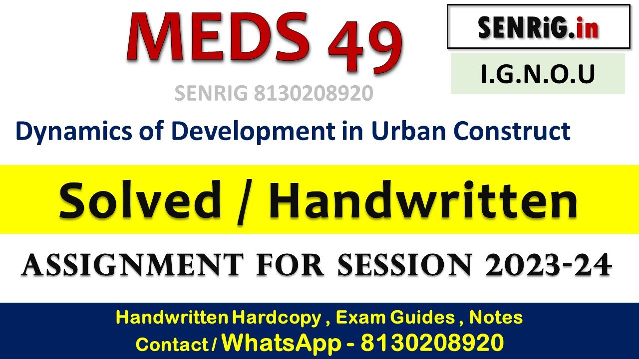 Free ignou meds 49 solved assignment pdf download; Free ignou meds 49 solved assignment pdf; Free ignou meds 49 solved assignment 2020
