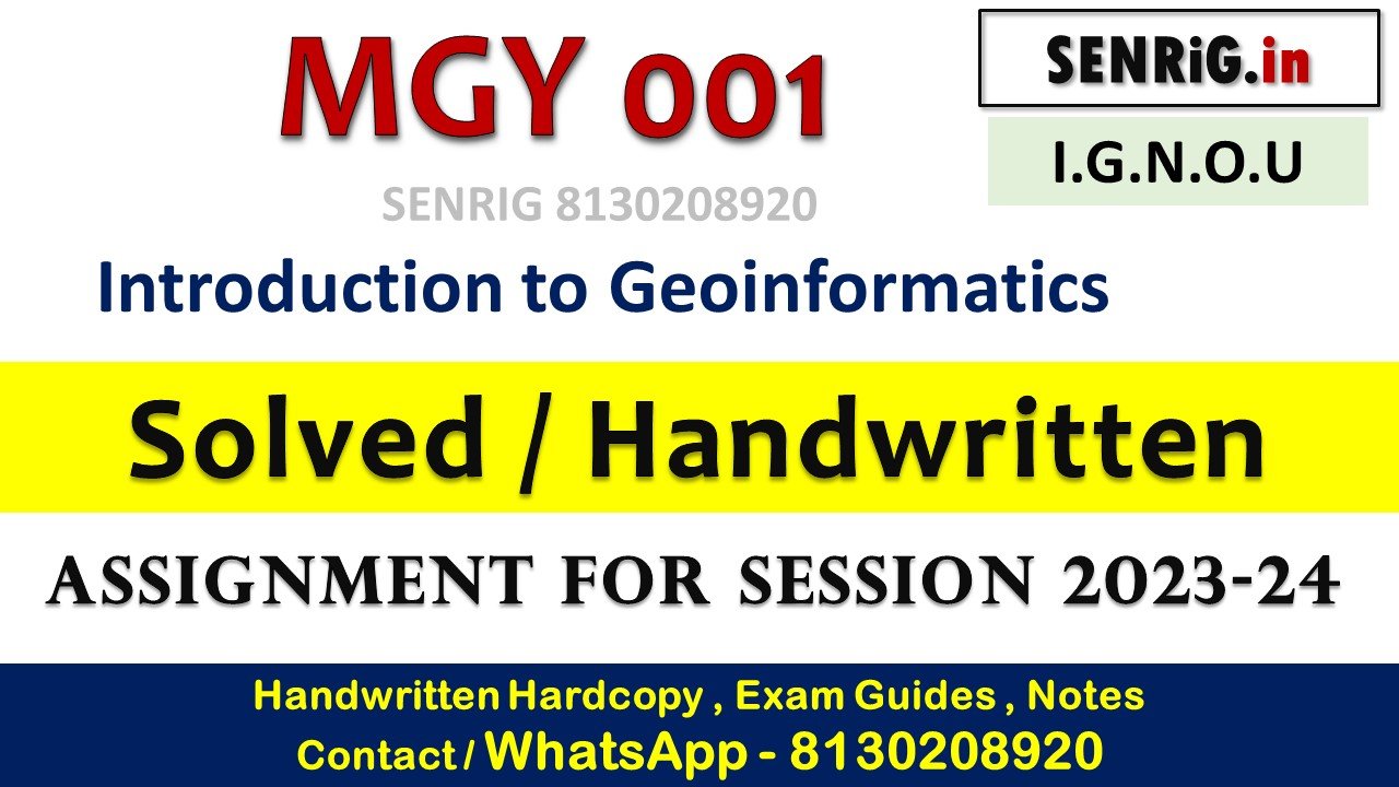 Free ignou mgy 001 solved assignment pdf; Free ignou mgy 001 solved assignment 2021; Free ignou mgy 001 solved assignment 2020