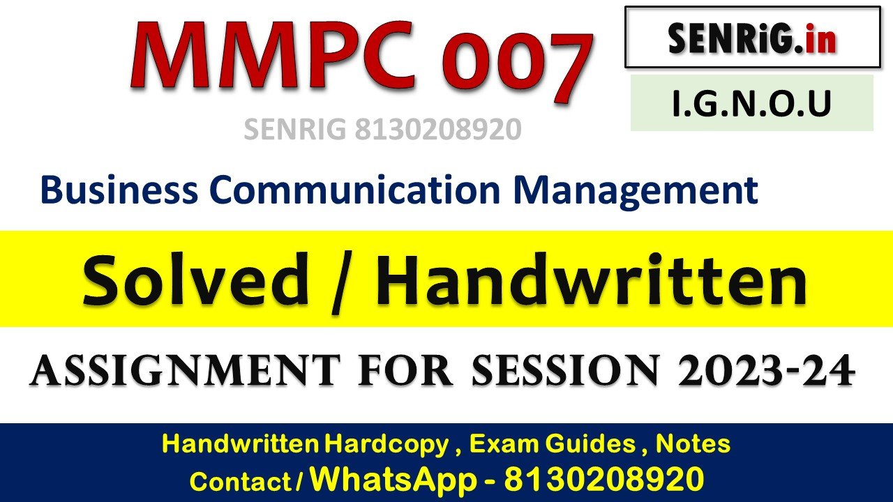 Free ignou mmpc 007 solved assign pdf download'; Free ignou mmpc 007 solved assign pdf; mmph 007 solved assignment; ignou assignment; mmpc-007 question paper