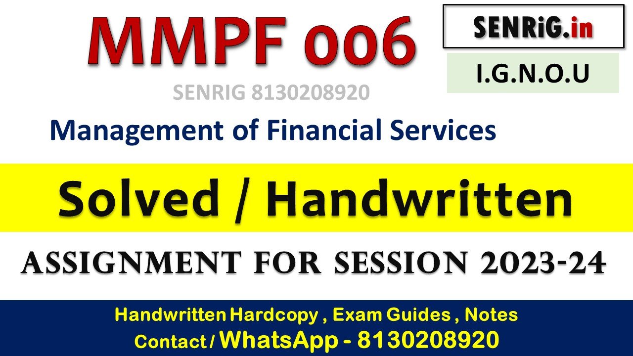 ignou assignment