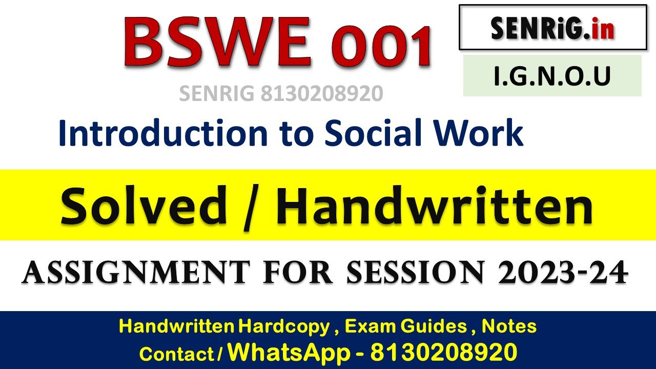 Free ignou bswe 001 pdf download; Free ignou bswe 001 pdf; Free ignou bswe 001 download; Free ignou bswe 001 assignment; Free ignou bswe 001 2021; ignou social work notes in hindi pdf; ignou ba social welfare unit 2 pdf; ignou bsw study material