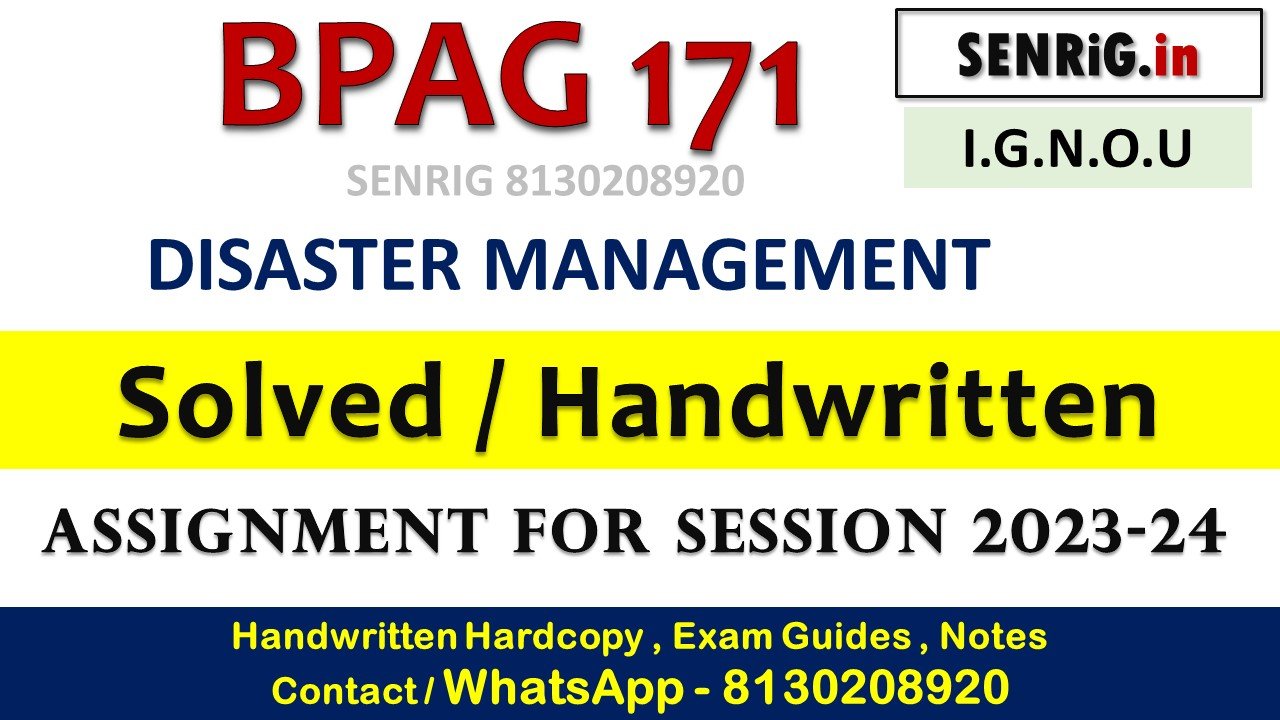Free ignou bpag 171 solved assignment 2023 pdf download; Free ignou bpag 171 solved assignment 2023 pdf; ag 171 assignment 2023-24 solved; ag-171 solved assignment 2023-24 pdf free download; ee ignou bpag 171 solved assignment 2023 free download; ee ignou bpag 171 solved assignment 2023 download; ee ignou bpag 171 solved assignment 2023 june; ag 171 solved assignment 2023-24 in hindi