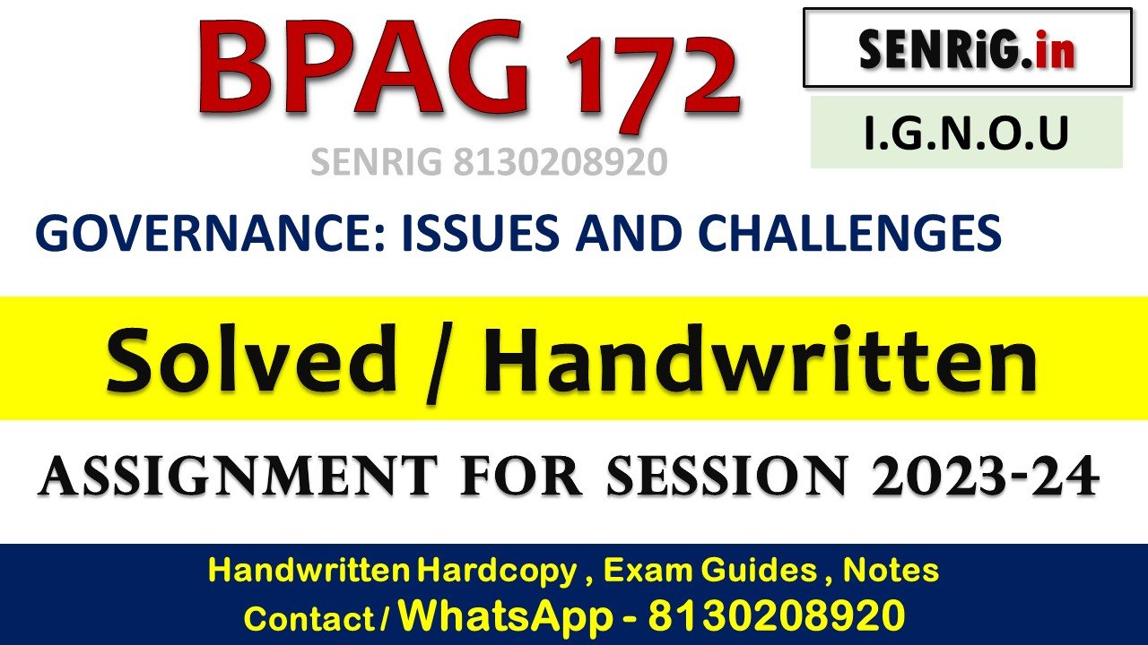 Free ignou bpag 172 solved assignment pdf download; ee ignou bpag 172 solved assignment pdf; ag-172 solved assignment pdf; ag 172 solved assignment 2023-24; ee ignou bpag 172 solved assignment 2021; ag 172 assignment 2023-24 solved pdf; ag-172 assignment in hindi 2023; ag 172 assignment question paper