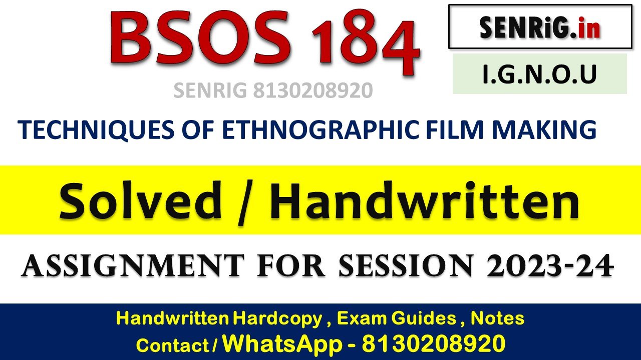 Free ignou bsos 184 solved assignment; Free ignou bsos 184 assignment pdf; Free ignou bsos 184 assignment; bsos-184 question paper; Free ignou bsos 184 pdf download; Free ignou bsos 184 pdf; bsos 184 book pdf in hindi; bsos-184 in hindi