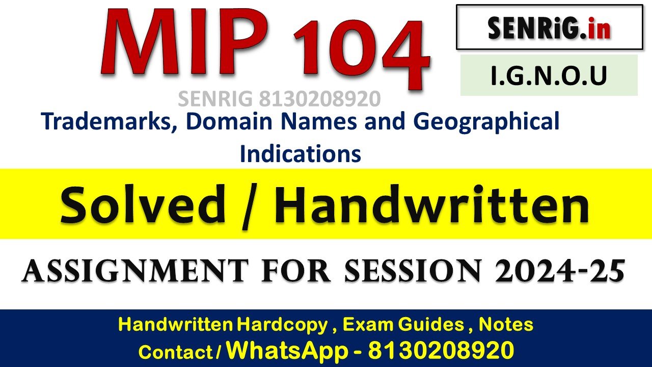 Free ignou mip 104 solved assignment 2024 25 pdf; Free ignou mip 104 solved assignment 2024 25 answer; Free ignou mip 104 solved assignment 2024 25 download; Free ignou mip 104 solved assignment 2024 25 english
