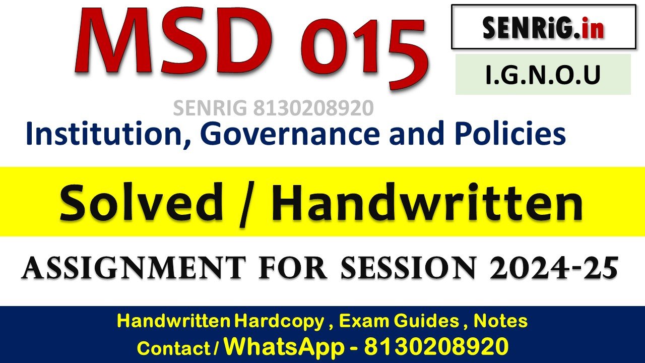 Free ignou msd 015 sol pdf; ee ignou msd 015 sol assignment pdf; ee ignou msd 015 sol assignment; d-019 study material pdf; dss study material; d-019 global strategies to sustainable development; stainability science ignou; diploma in sustainability science ignou