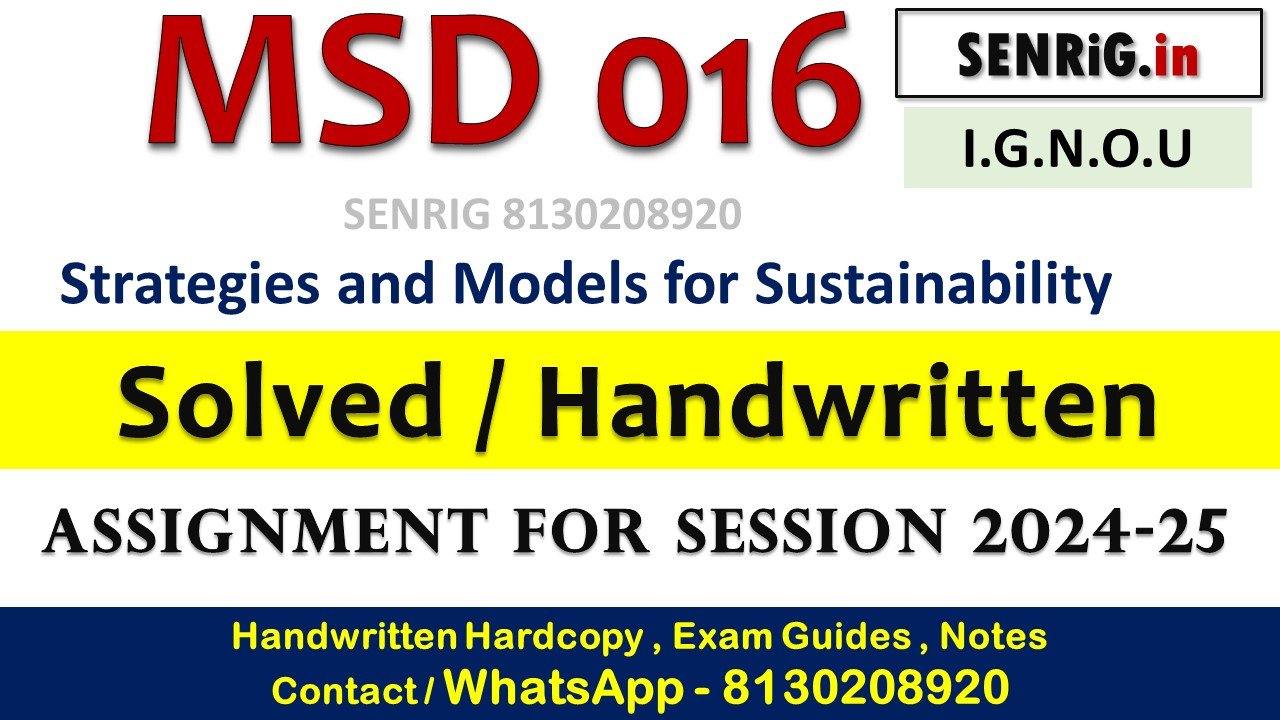 Free ignou msd 016 solved assignment 2024 25 download; ee ignou msd 016 solved assignment 2024 25 answer; ee ignou msd 016 solved assignment 2024 25 date; nou ma history solved assignment free download pdf; nou pgdca solved assignment free; nou solved assignment price;' ou solution hub ;nou assignment guru free download