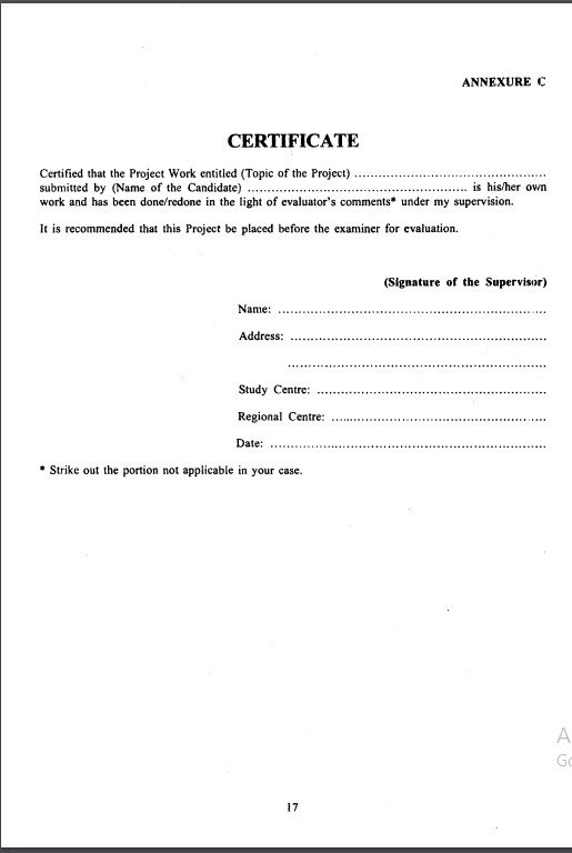 IGNOU MECP 102 Project Report