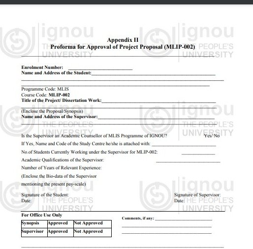 IGNOU MLIP-002 Project Report