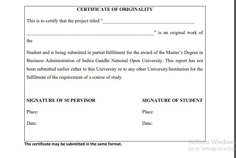 How to write IGNOU MNMP 001 Synopsis & Project Report