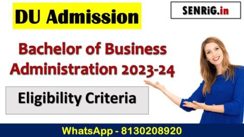 DU Admission Bachelor of Business Administration 2023-24