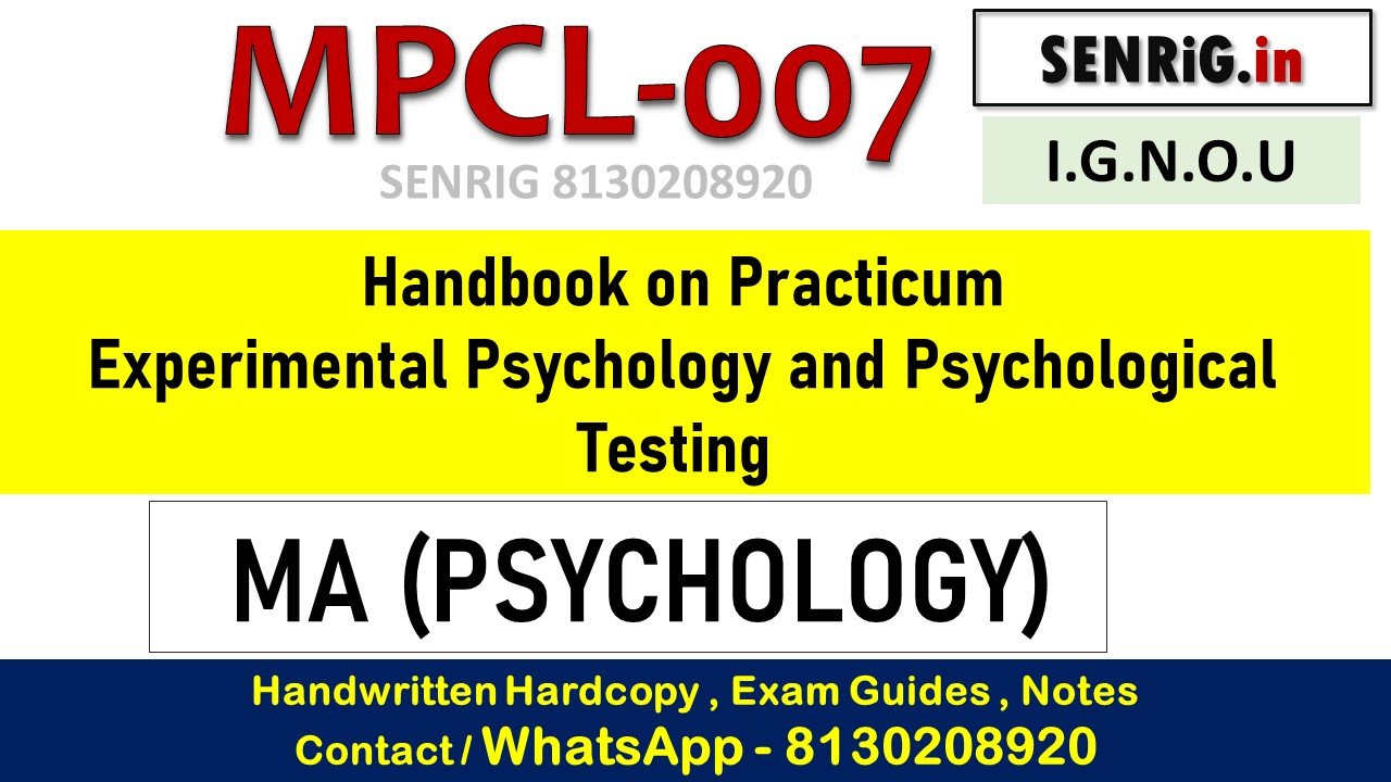 experimental psychology and psychological testing