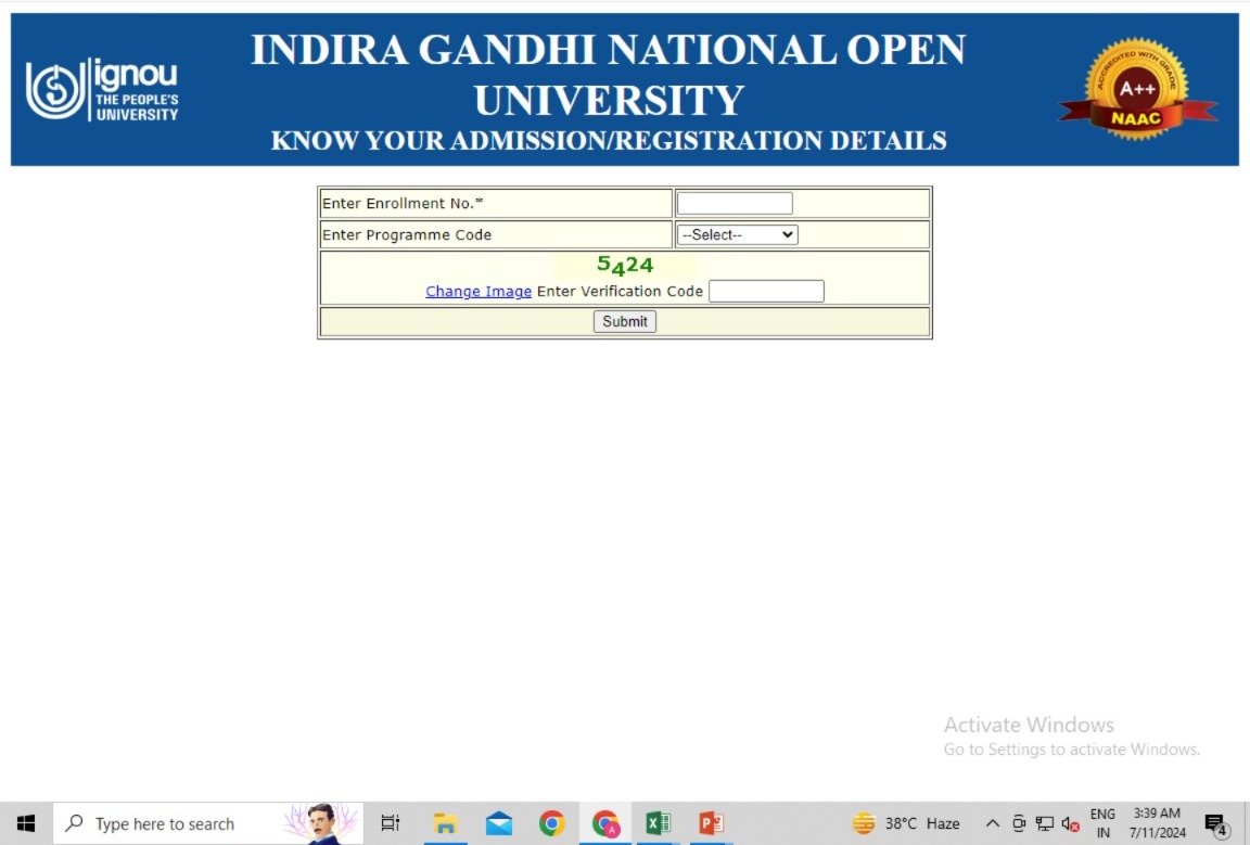 IGNOU Admission लेने के बाद Subjects कैसे पता करें? 