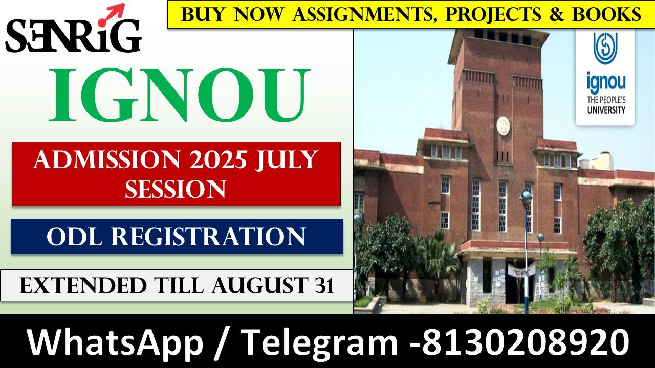 IGNOU Admission 2025 July Session