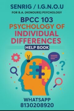 IGNOU BPCC-103 Help Book & Study Notes