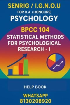 IGNOU BPCC-104 Help Book & Study Notes