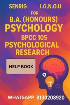 IGNOU BPCC-105 Help Book & Study Notes