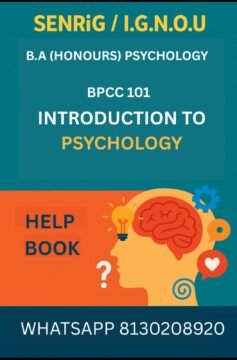 IGNOU BPCC-101 Help Book & Study Notes