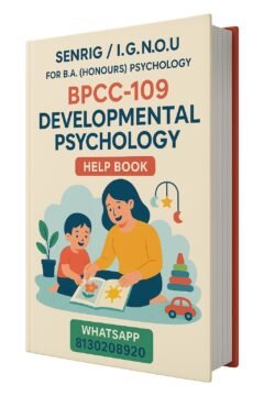 IGNOU BPCC-109 Help Book & Study Notes