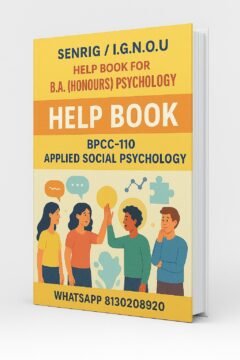 IGNOU BPCC-110 Help Book & Study Notes