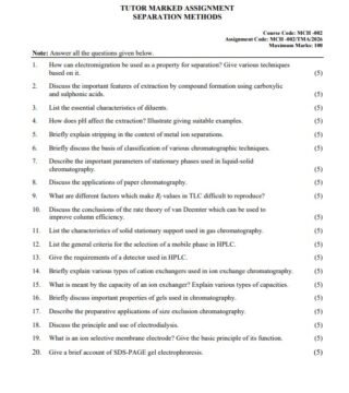 MCH-002 Solved Assignment 2026 (English Medium)