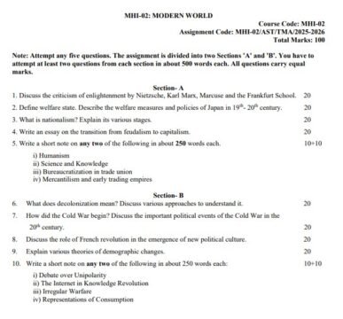 MHI-02 Solved Assignment 2025–26 (English Medium)