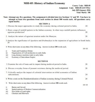 MHI-05 Solved Assignment 2025–26 (English Medium)