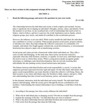 BEGC-131 Solved Assignment 2025–26 (English Medium)