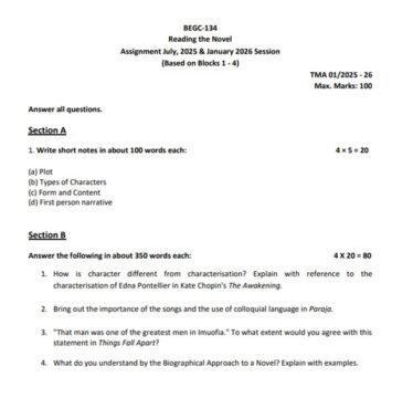 BEGC-134 Solved Assignment 2025–26 (English Medium)