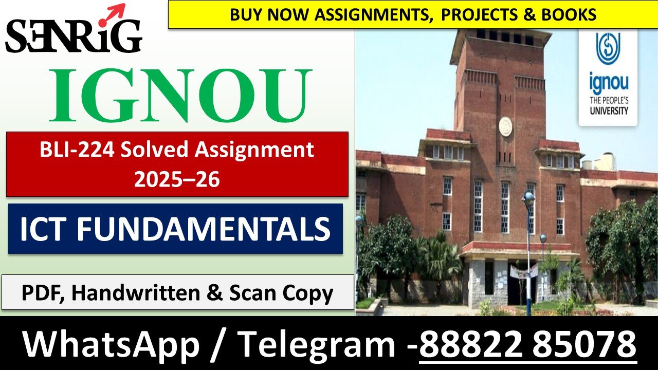 BLI-224 Solved Assignment 2025–26 (English Medium)